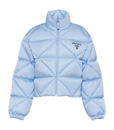 prada puffer jacket navy|prada puffer jackets women's.